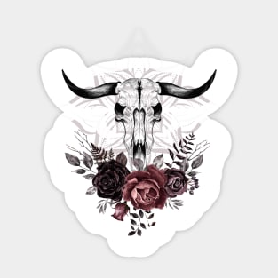 Skull and roses Sticker